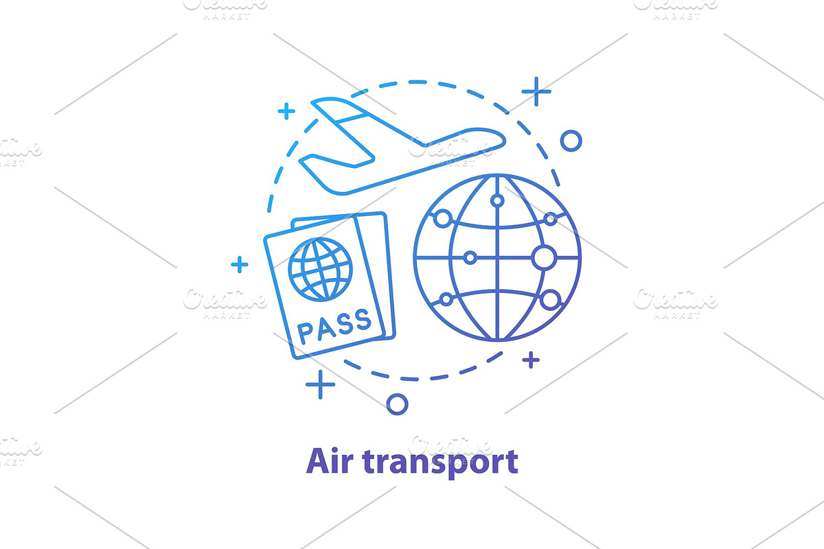 Airport concept icon in Icons - product preview 8