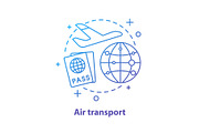 Airport concept icon