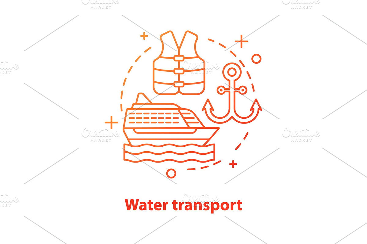 Water transport concept icon in Icons - product preview 8