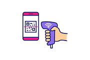 Payment QR with code scanner icon
