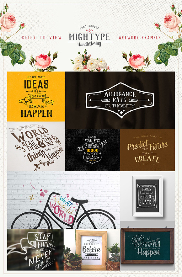 Mightype FontPack Handlettering in Display Fonts - product preview 2