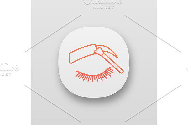 Eyebrows tinting app icon