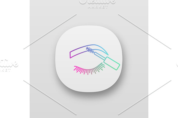 Eyebrows mascara app icon