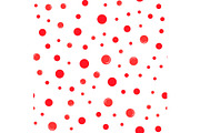 Red Balls Vector Seamless Pattern