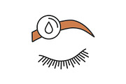 Makeup removal color icon