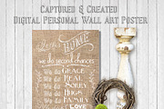 Burlap- In This Home-Wall Art Poster