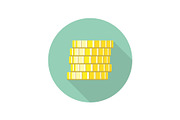 Coins Vector Illustration in Flat