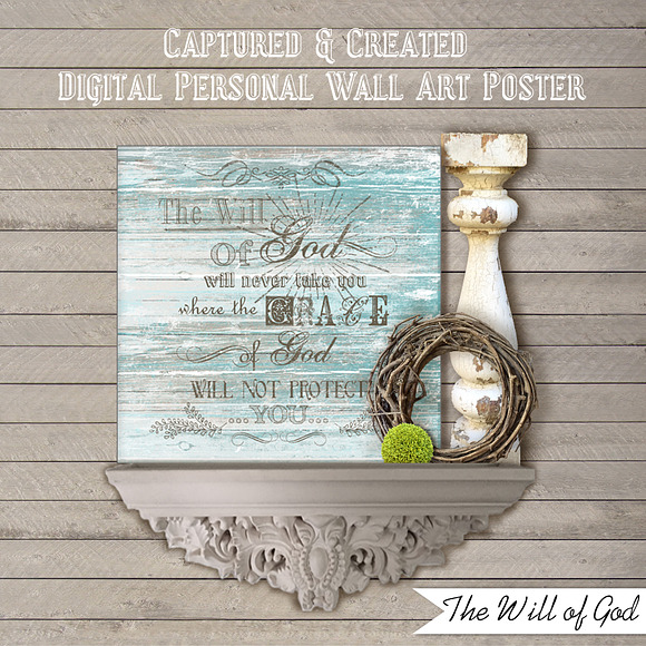 14x14The Will Of God-Wall Art Poster in Illustrations - product preview 1