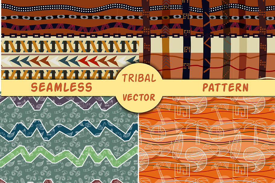 4 Tribal ethnic vector texture in Patterns - product preview 8