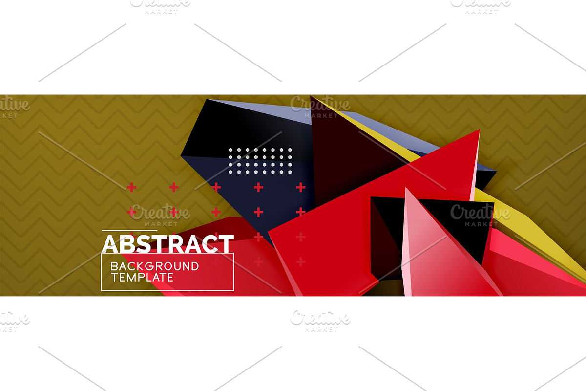3d triangular vector minimal in Illustrations - product preview 8