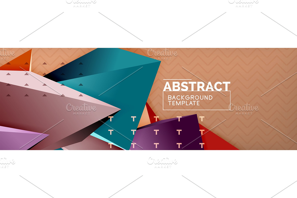 Vector 3d triangular shapes abstract in Illustrations - product preview 8