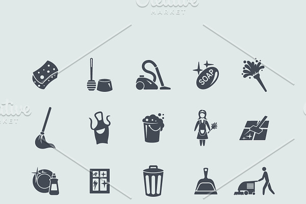 20 cleaning icons