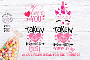 Valentine's Day Kids Baby Cut Files