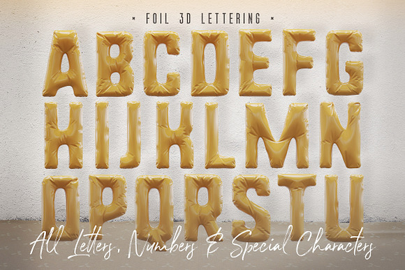 Foil & Fabric Lettering Duo in Graphics - product preview 6
