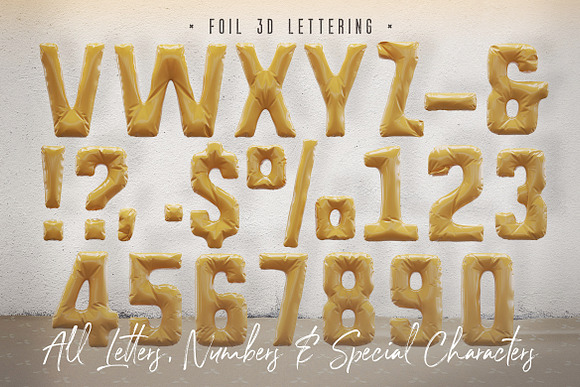 Foil & Fabric Lettering Duo in Graphics - product preview 7