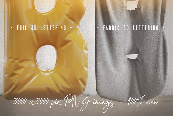 Foil & Fabric Lettering Duo in Graphics - product preview 9
