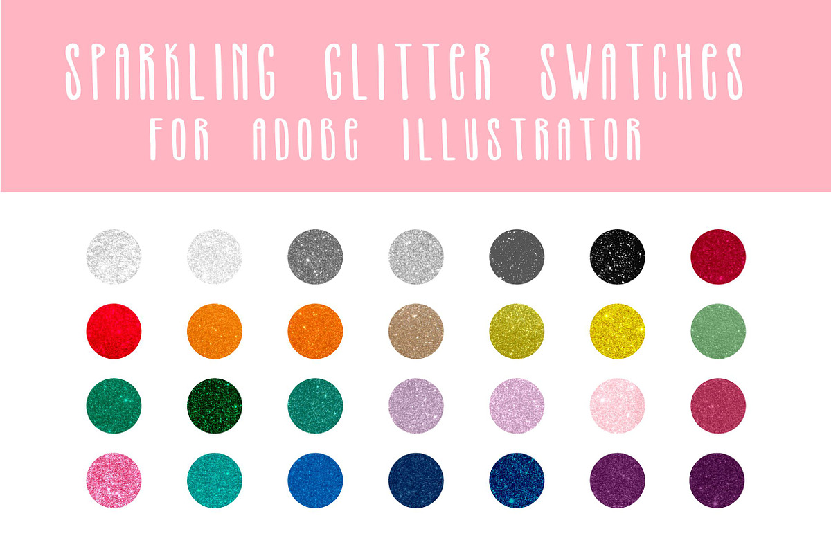 Sparkling glitter swatches (28) AI in Photoshop Layer Styles - product preview 8