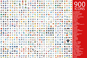 900 tech color icons
