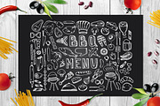 60 Elements food doodles BBQ & MENU