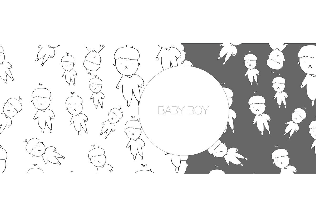 Baby boy pattern pack in Patterns - product preview 8