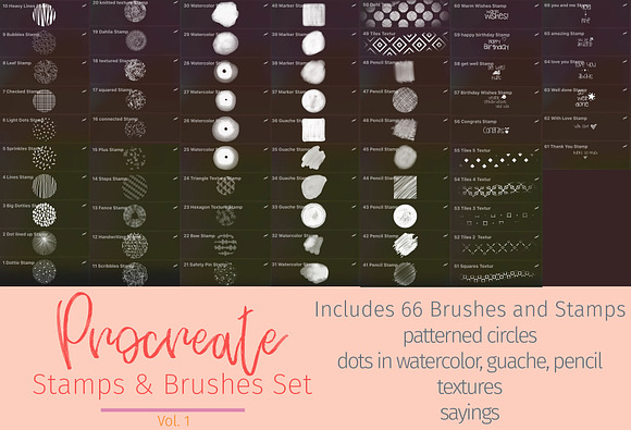 Brush Stamps / Texture for Procreate in Photoshop Brushes - product preview 8