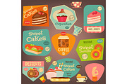 Set of Cakes Stickers