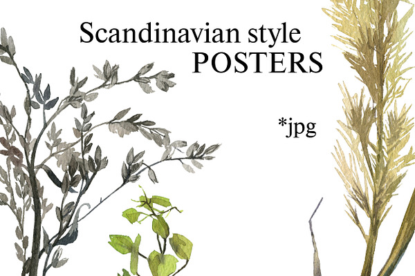 Scandinavian style posters