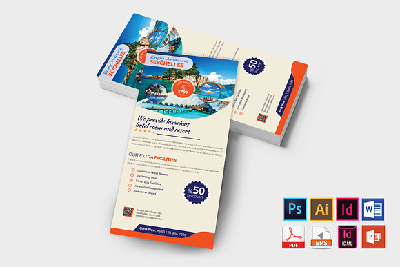 Rack Card | Travel Agency DL Flyer-3 in Flyer Templates - product preview 1