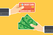 Credit Card, Cash & Cashback Concept