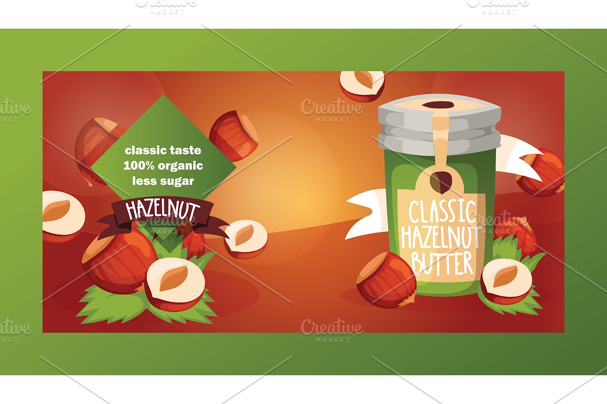 Nut vector nutshell of hazelnut with in Illustrations - product preview 8