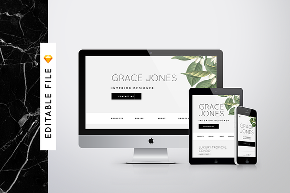 'Elegance' Responsive Web Template in Website Templates - product preview 3