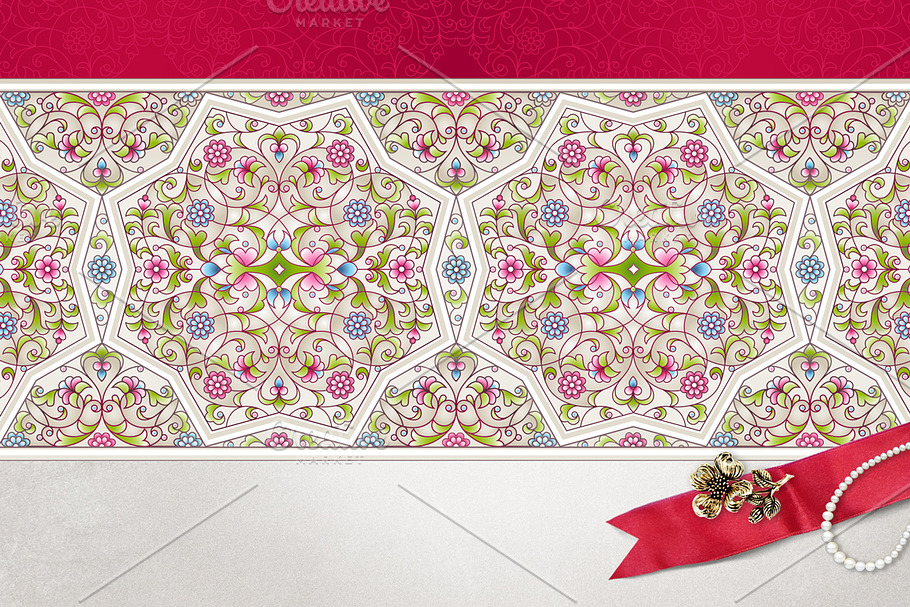 1.Floral Chinese Patterns. VectorSet in Patterns - product preview 8