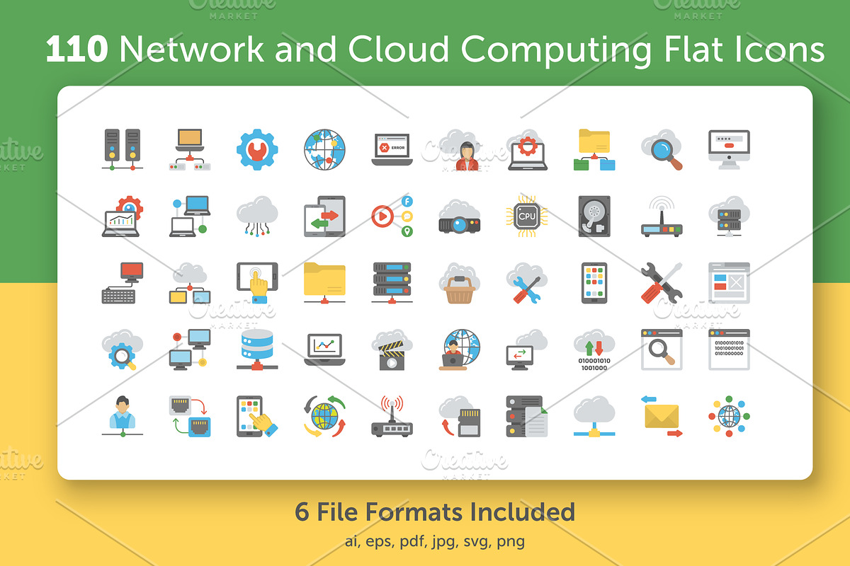 Network and Cloud Computing Icons in Icons - product preview 8