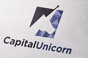 Capital Unicorn Pixels Logo