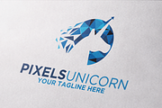 Pixels Digital Unicorn Logo
