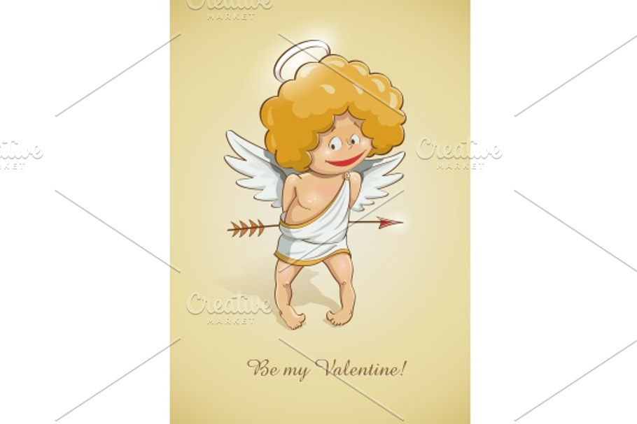 angel cupid for valentine's day in Illustrations - product preview 8
