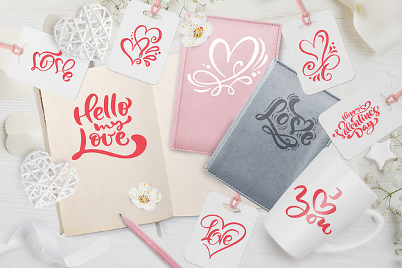 Happy Valentines Day Heart SVG in Objects - product preview 2