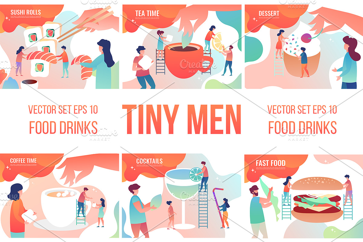Tiny men in Illustrations - product preview 8