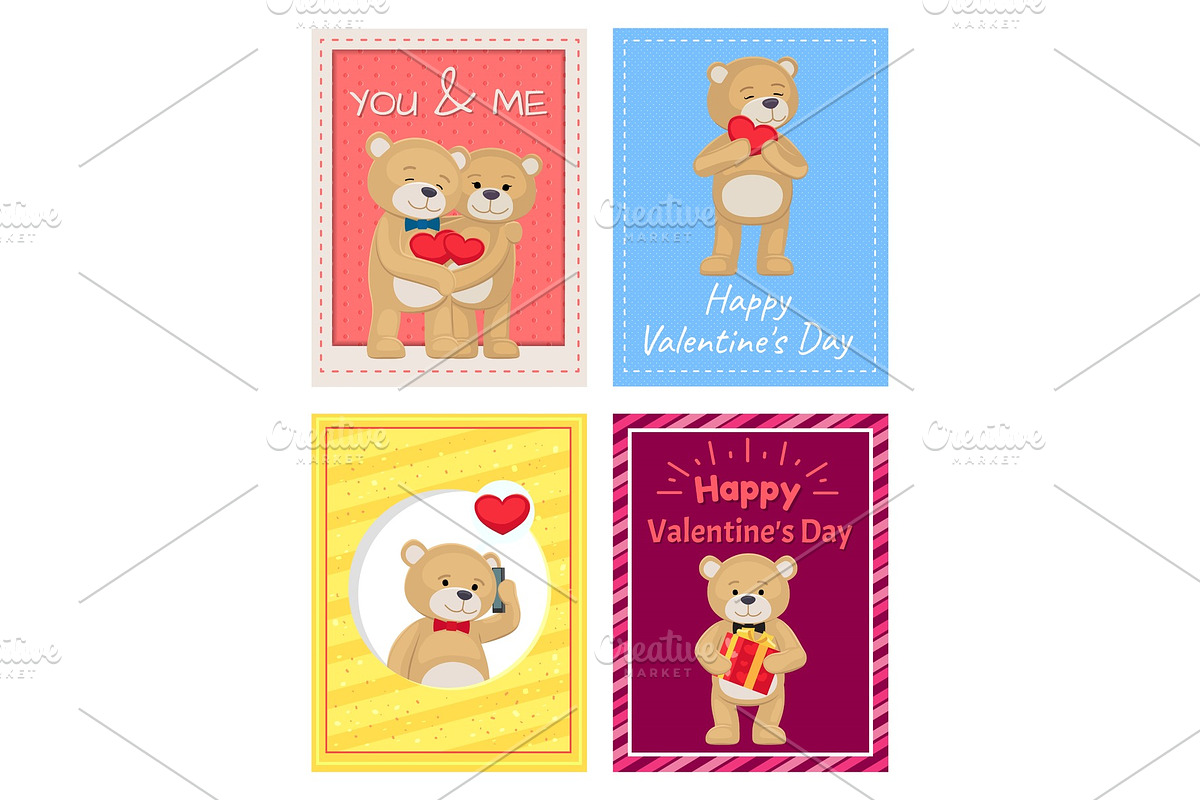 Happy Valentines Day Postcards with in Objects - product preview 8