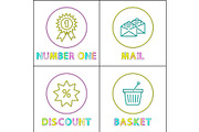 Shopping Icon Set for Online Store