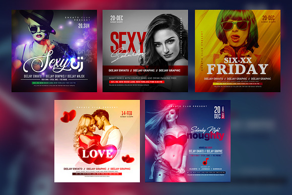 LADIES NIGHT Flyer Template Bundle in Flyer Templates - product preview 2