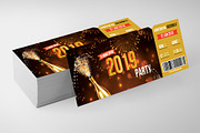 New Year Party Ticket Templates