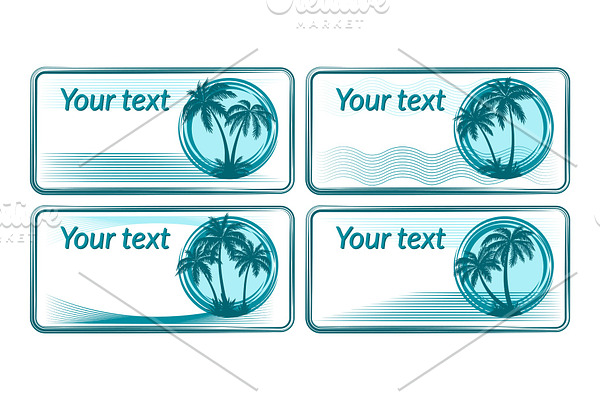 Business Card with Palms