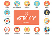 60 Flat Astrology Icons