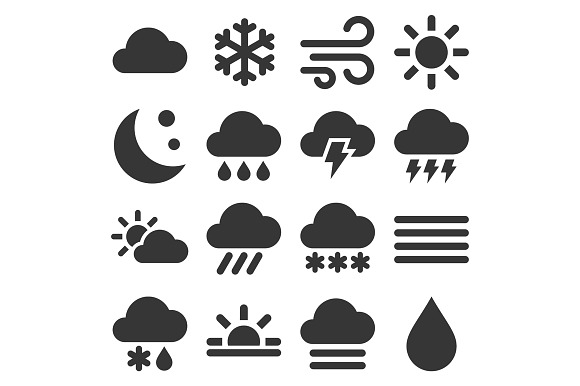 Weather Icons Set  in Icons - product preview 1