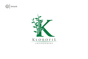 Green K Letter Logo