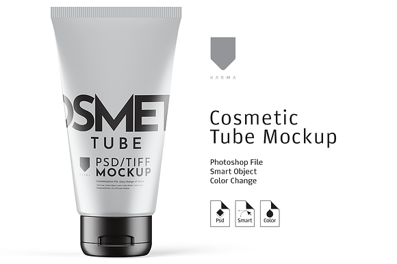Cosmetic Tube Mockup Matte in Product Mockups - product preview 2