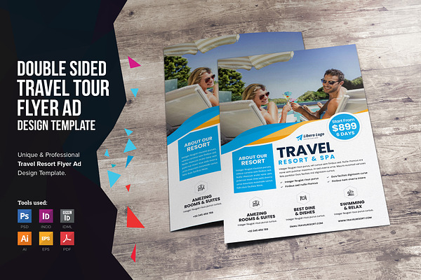 Travel Resort Flyer Design