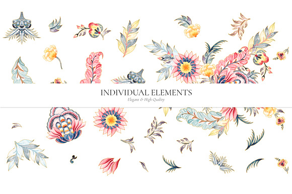 Calico, Exquisite Watercolor Chintz! in Patterns - product preview 6