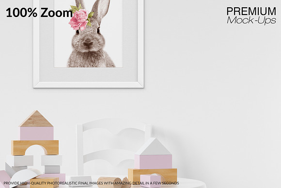 Nursery Wall & Frames Set in Product Mockups - product preview 5